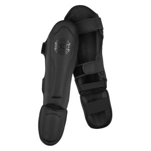 Benlee Black Label Claudius Artificial Leather Shin'N Step Guard, Black, L/XL 