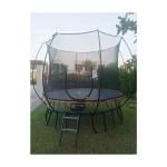 Knightshot Springfree Outdoor Round Trampoline with Ladder, 10ft