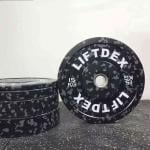 Liftdex Rubber Bumper Plate, 1 Piece, Camo, 15 kg