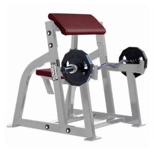 Life Fitness Seated Arm Curl, Platinum - Cranberry