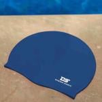 Dawson Sports Adult Silicone Swimming Cap, Navy Blue 