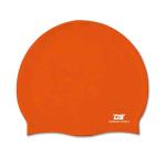 Dawson Sports Adult Silicone Swimming Cap, Orange 