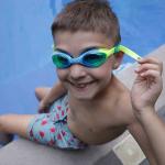 Dawson Sports Junior Mirror Swim Goggles, Blue 