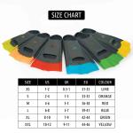 Dawson Sports Speed Fins Gray, UK 5-7 