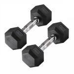 Murano Rubber Hex Dumbbell Pair, 47.5 Kg 