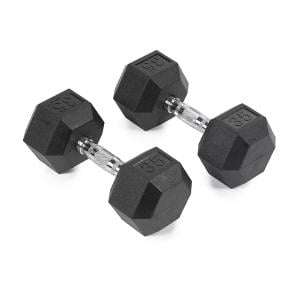 Murano Rubber Hex Dumbbell Pair, 35 Kg