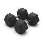 Murano Rubber Hex Dumbbell Pair, 37.5 Kg