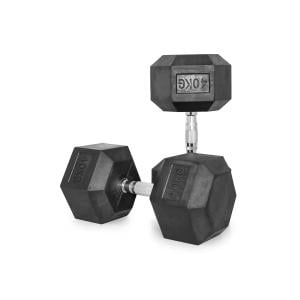 Murano Rubber Hex Dumbbell Pair, 40 Kg