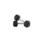 Murano Rubber Hex Dumbbell Pair, 45 Kg