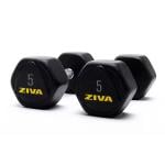 Ziva Performance Hexagon Steel Dumbbell, 5 Kg