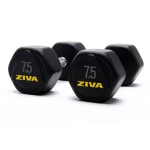 Ziva Performance Hexagon Steel Dumbbell, 7.5 Kg