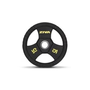 Ziva Performance Rubber Grip Disc, 15 kg