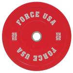 Force USA Pro Grade Coloured Bumper Plates (Sold Individually), 25 kg