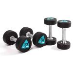 Livepro LP8002 Urethane Dumbbell Pair With Rack, 2Kg to 20Kg Set