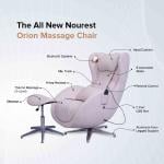 Nourest Orion 3D Rocking Recline Massage Chair with Ottoman