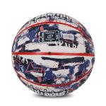 Graffiti Rubber Basketball Blue Red Size 7