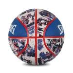 Graffiti Rubber Basketball Blue Red Size 7