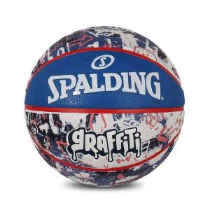 Graffiti Rubber Basketball Blue Red Size 7