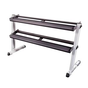 Body Solid GDR60 Horizontal Dumbbell Rack, 2 Tier